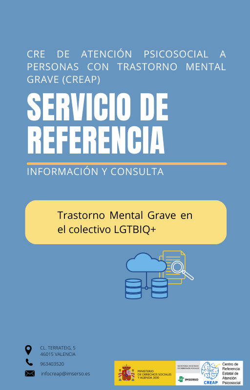 Portada Informe de la búsqueda bibliográfica sobre TMG y colectivo LGTBIQ+