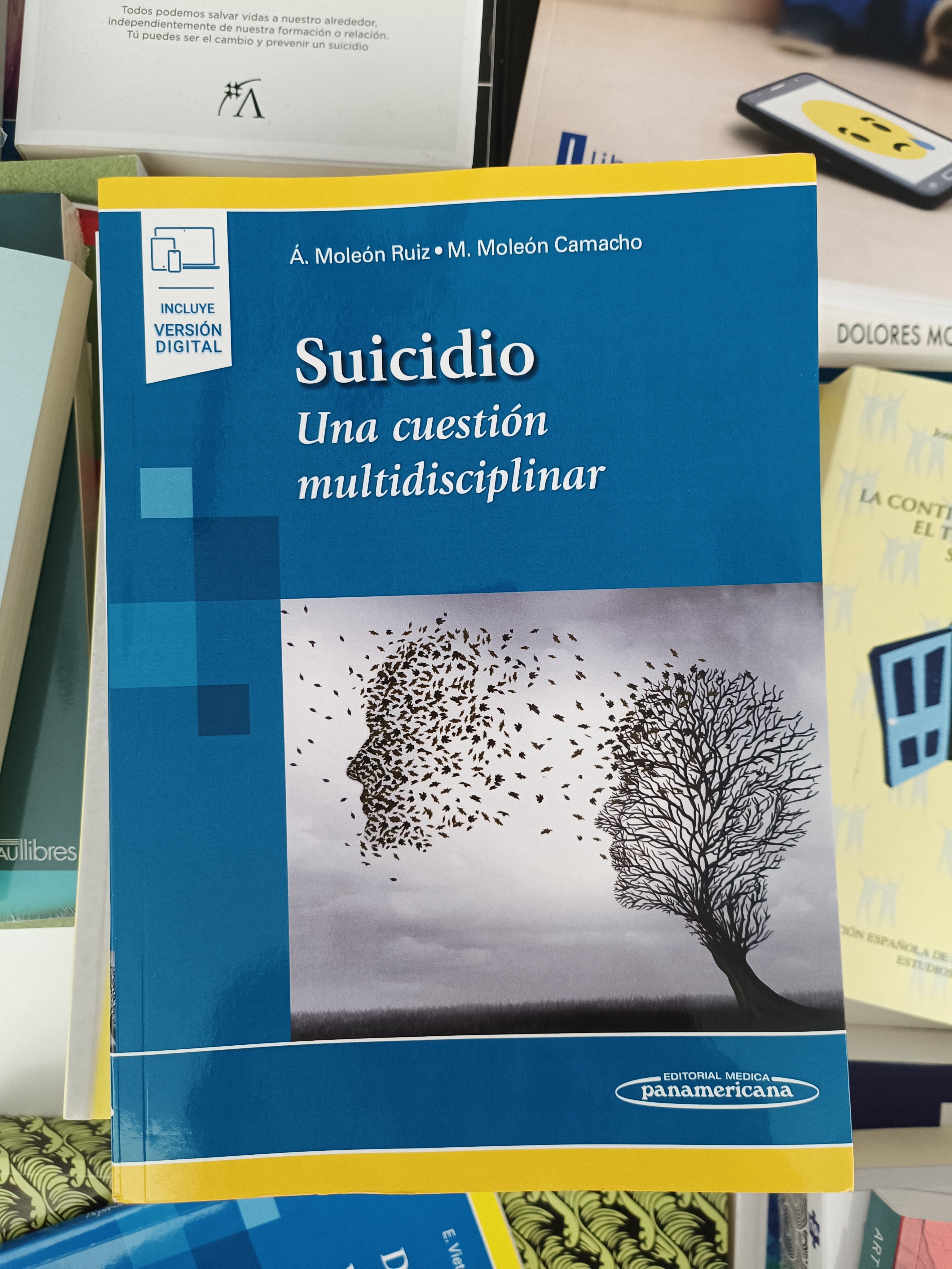 Portada libro sobre suicidio