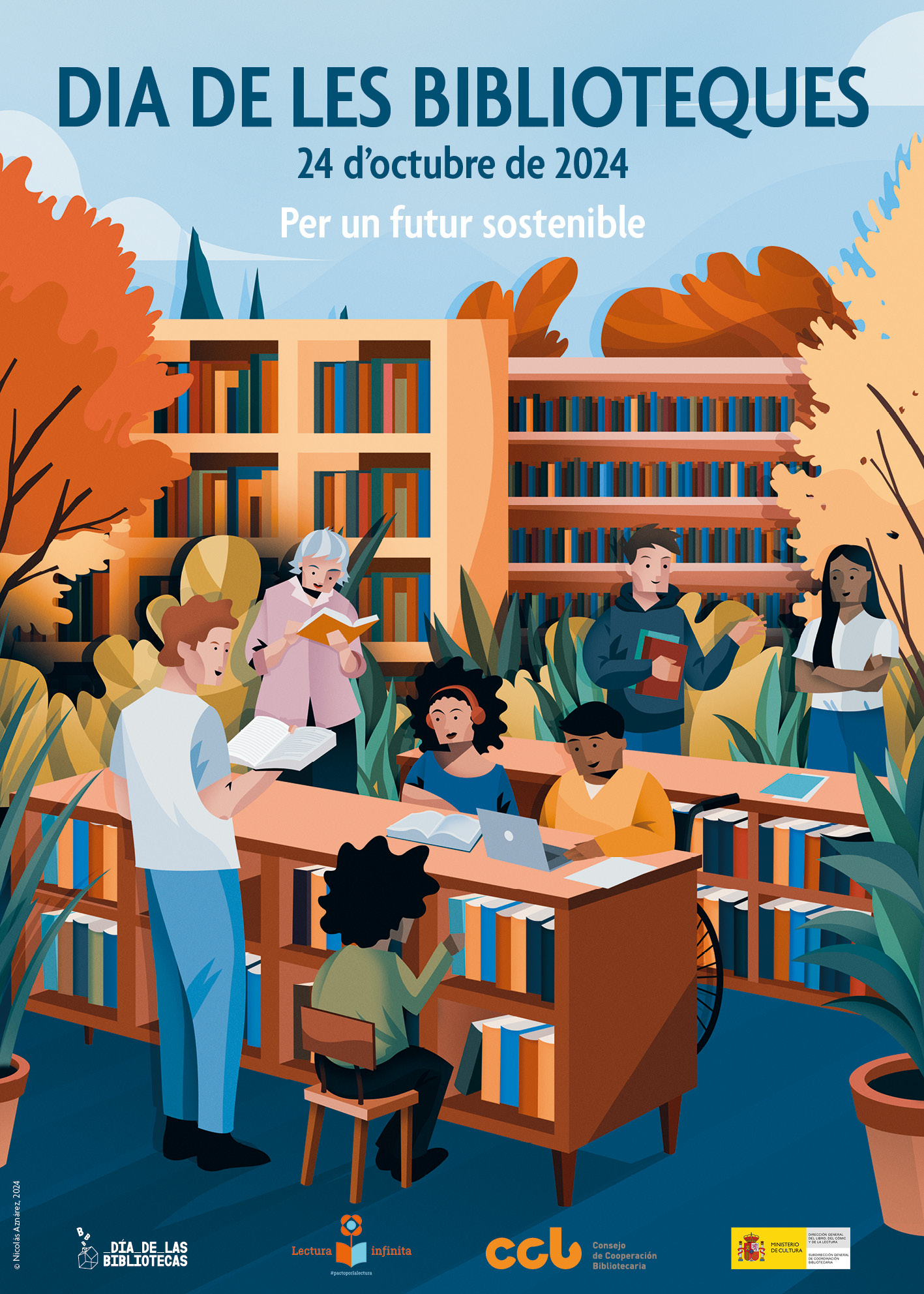 Cartel Dia de les Biblioteques 2024