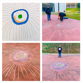 Sesión de arteterapia Geoglifos, figuras de poder.