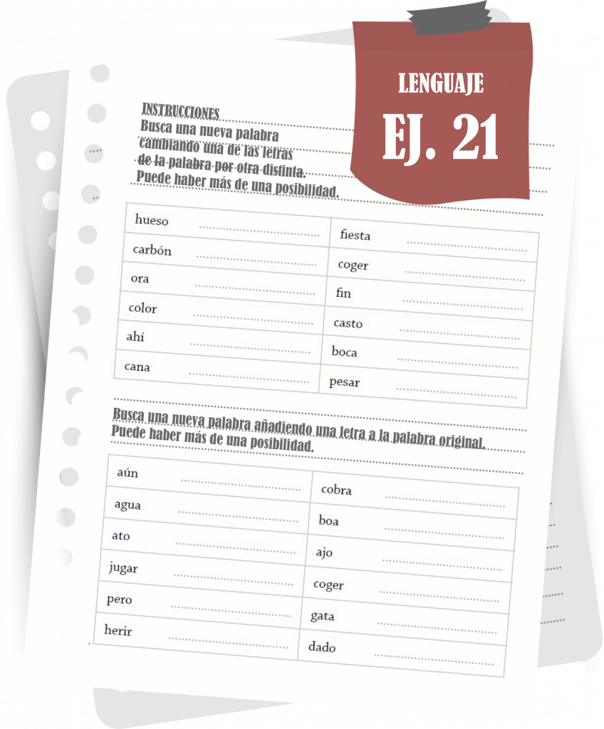 Imagen del ejercicio 21 de lenguaje