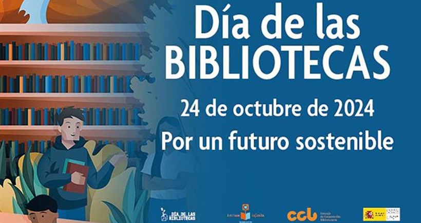 Cartel del Día de las Bibliotecas 2024