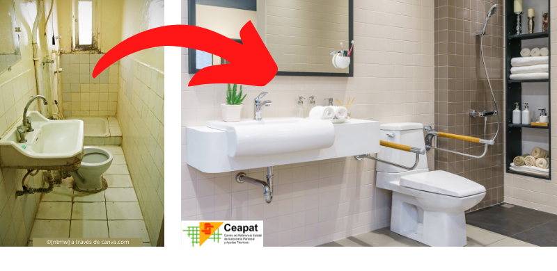 Cuarto de baño accesible