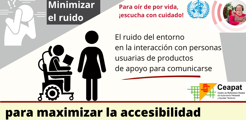 Influencia del ruido del entorno en la interacción con personas usuarias de productos de apoyo para comunicarse.
