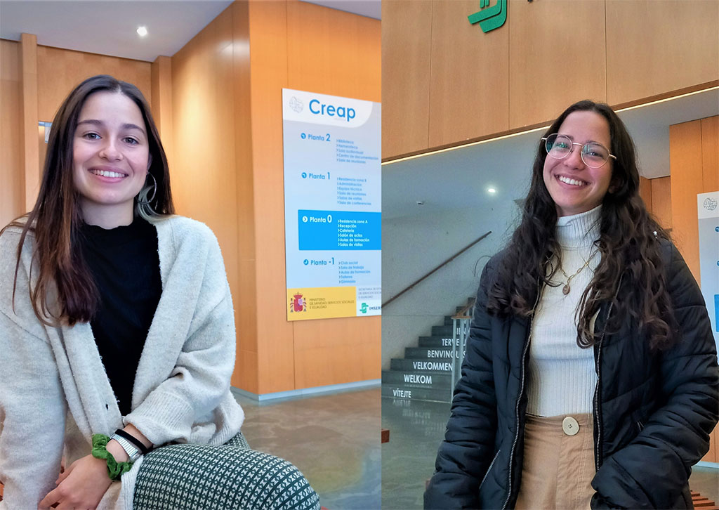 Portada con Lucía Fau y Victoria González,  alumnas en prácticas de la Universitat de València (UV)