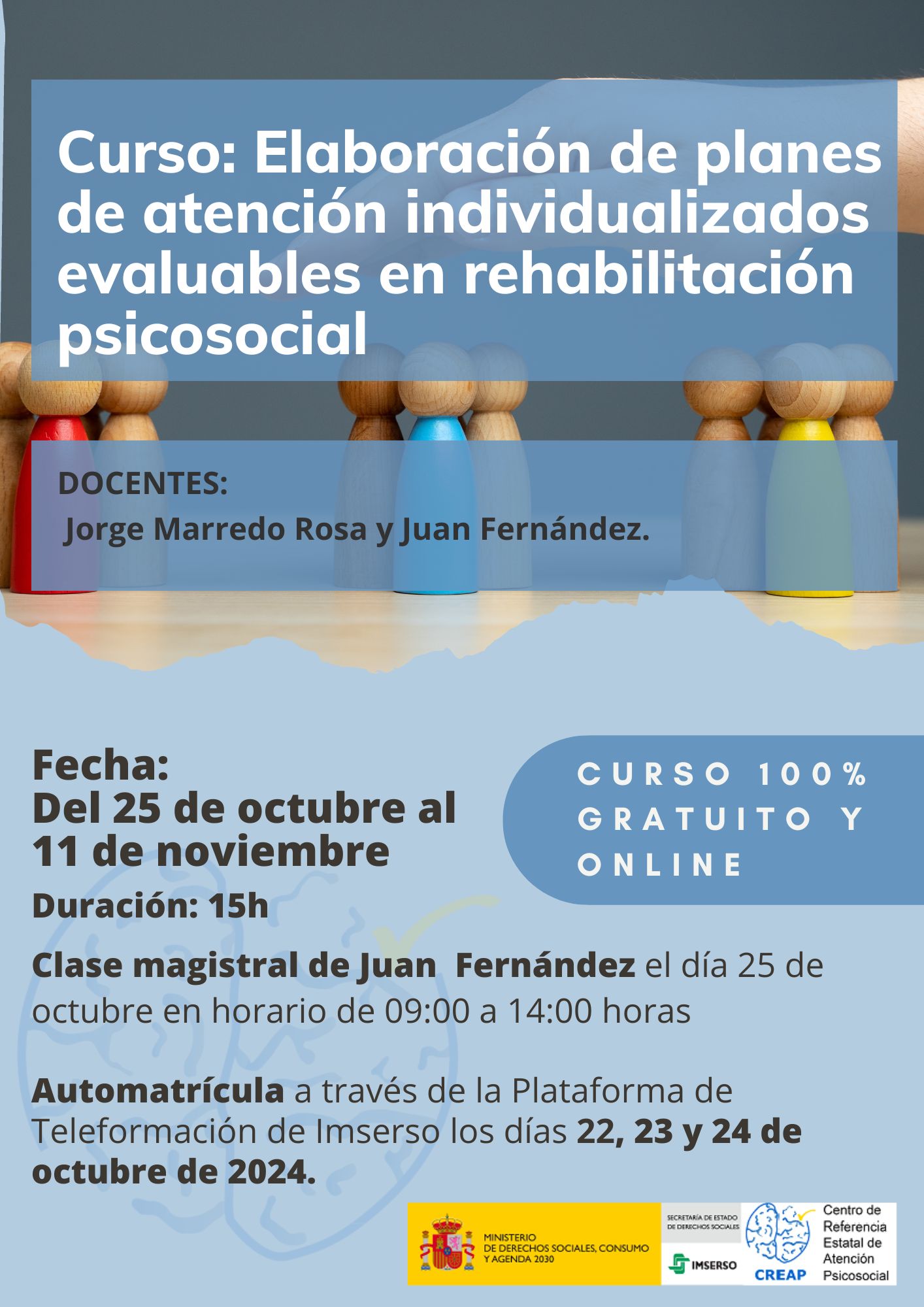 Cartel Curso Elaboración de Planes de Atención Individualizados Cartel Curso Elaboración de Planes de Atención Individualizados