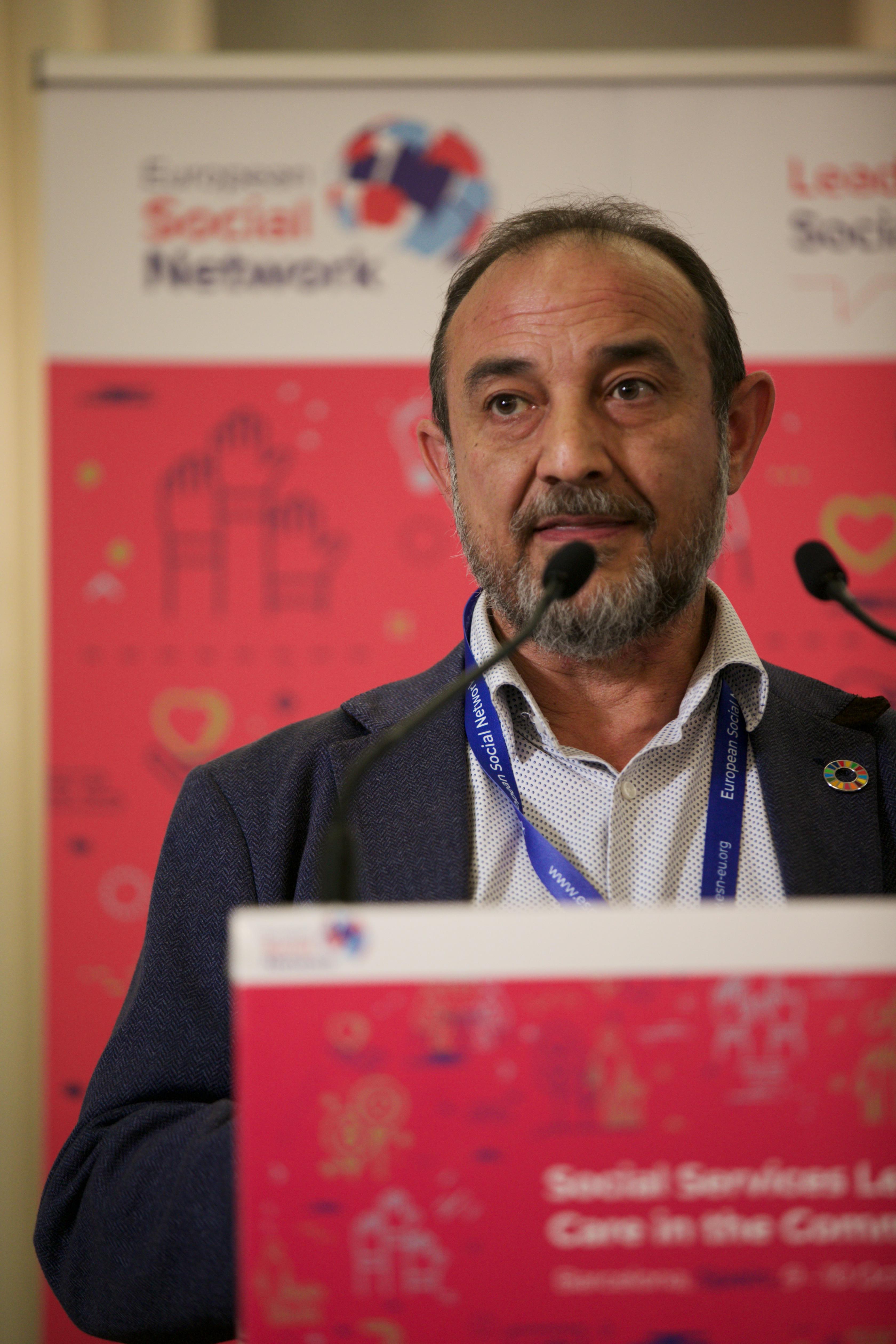 El director general del Imserso en un momento de su intervención en el seminario.