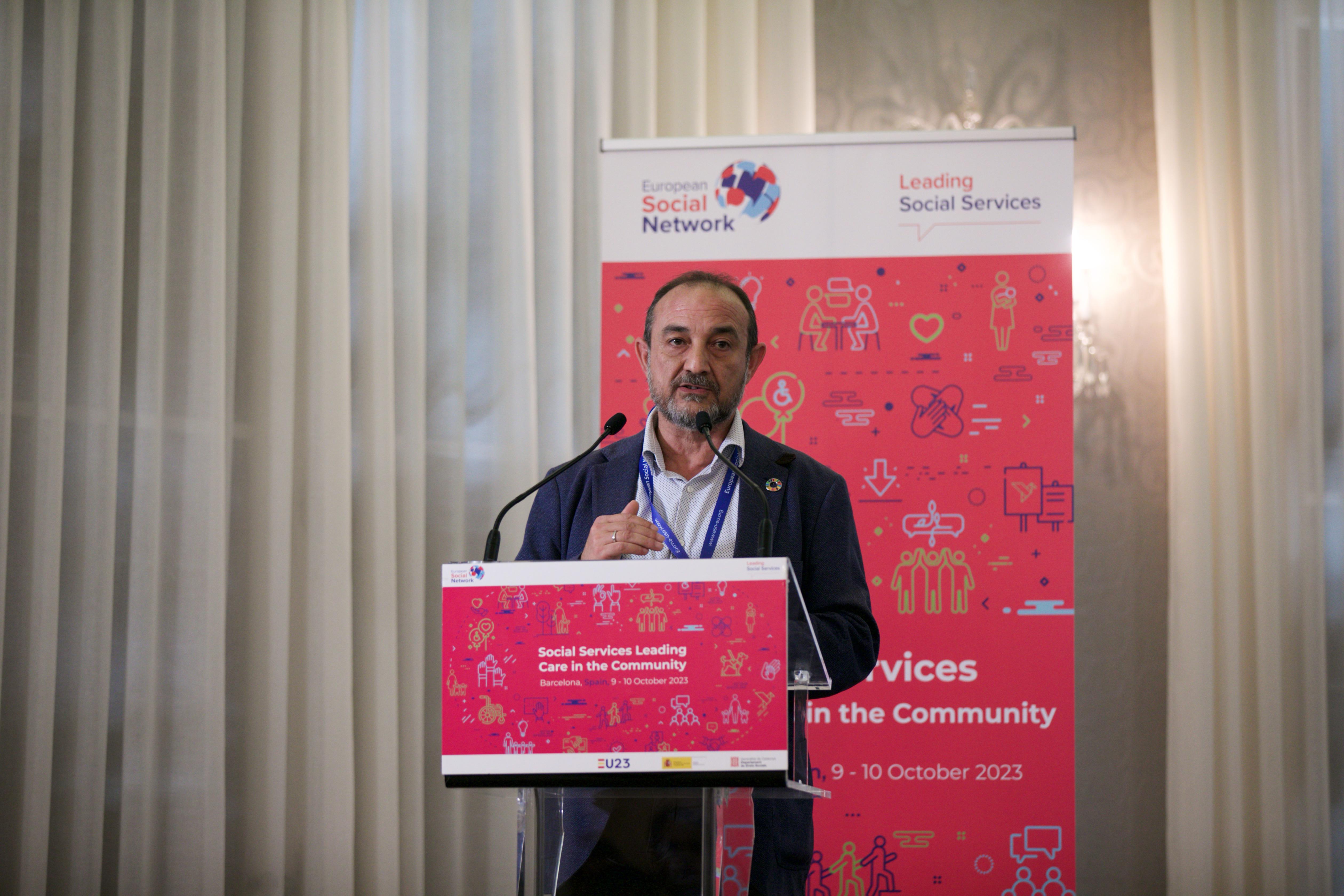 El director general del Imserso en un momento de su intervención en el seminario.