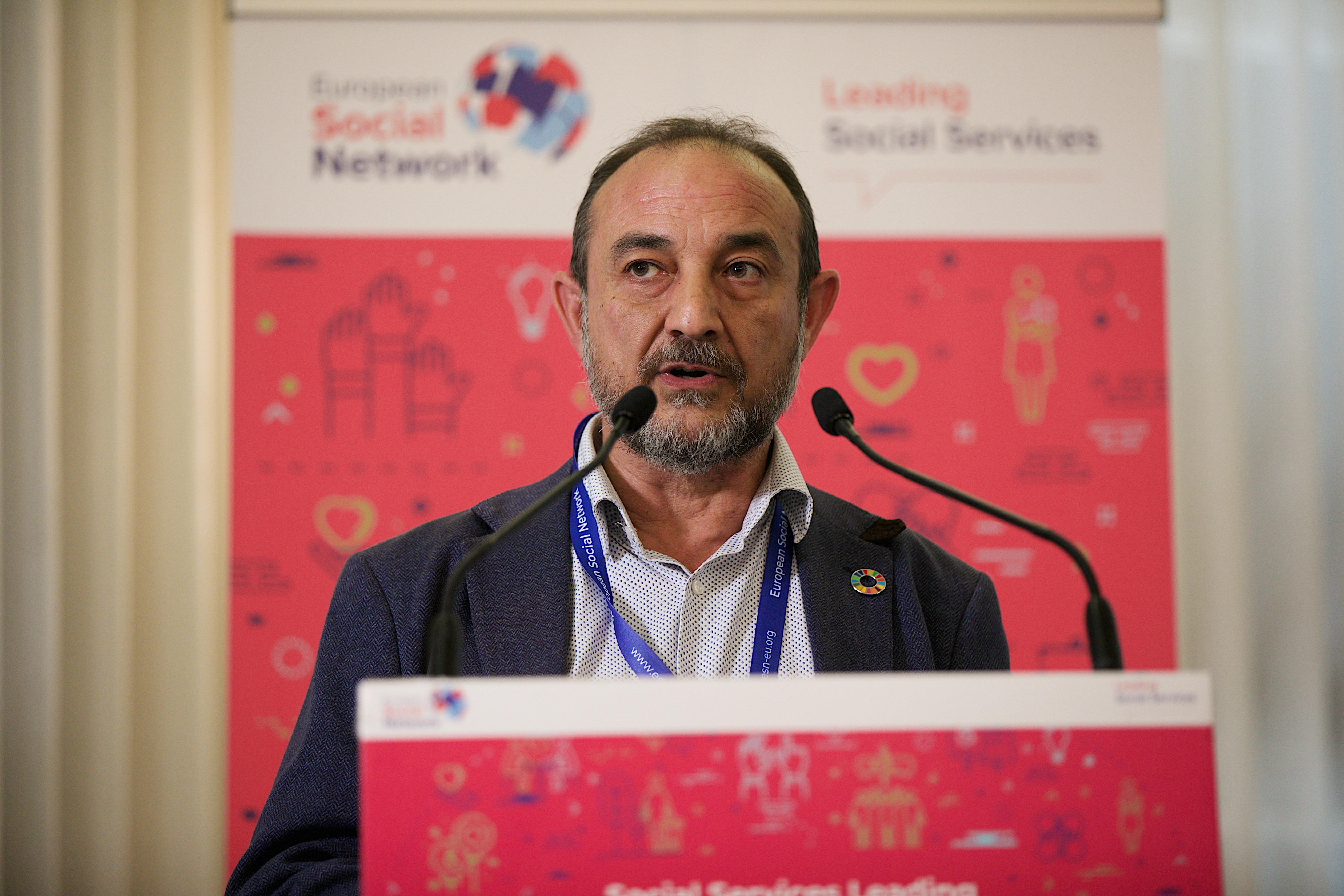 El director general del Imserso, en un momento de su intervención en el seminario