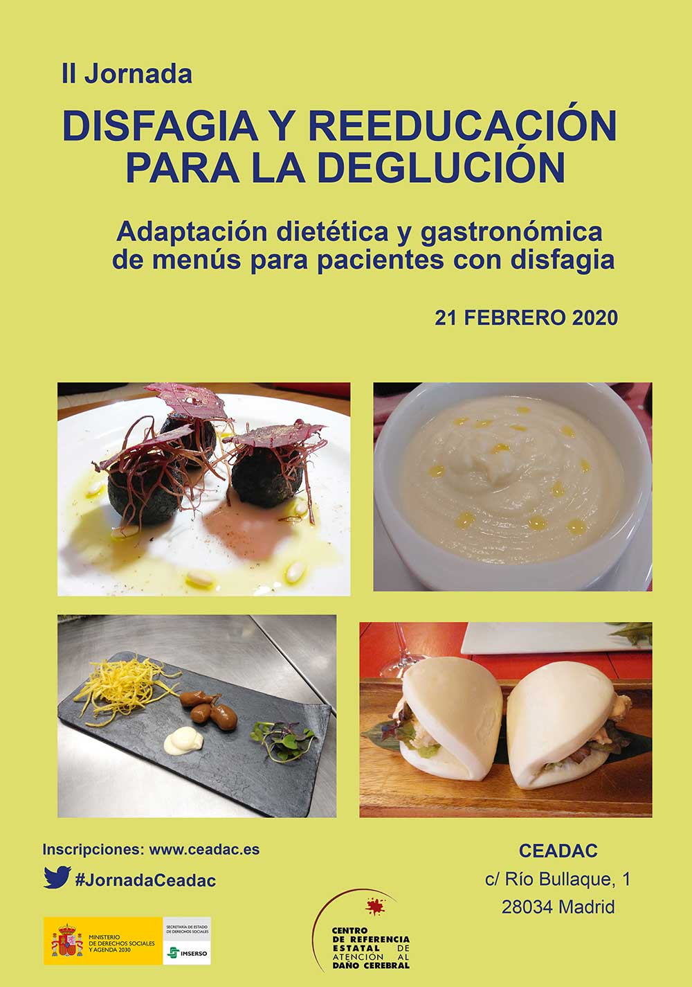 II jornada de disfagia y reeducación para la deglución organizado por el Ceadac