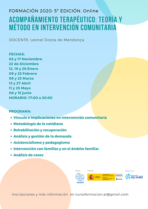 Curso Acompañamiento Terapéutico Edición Online