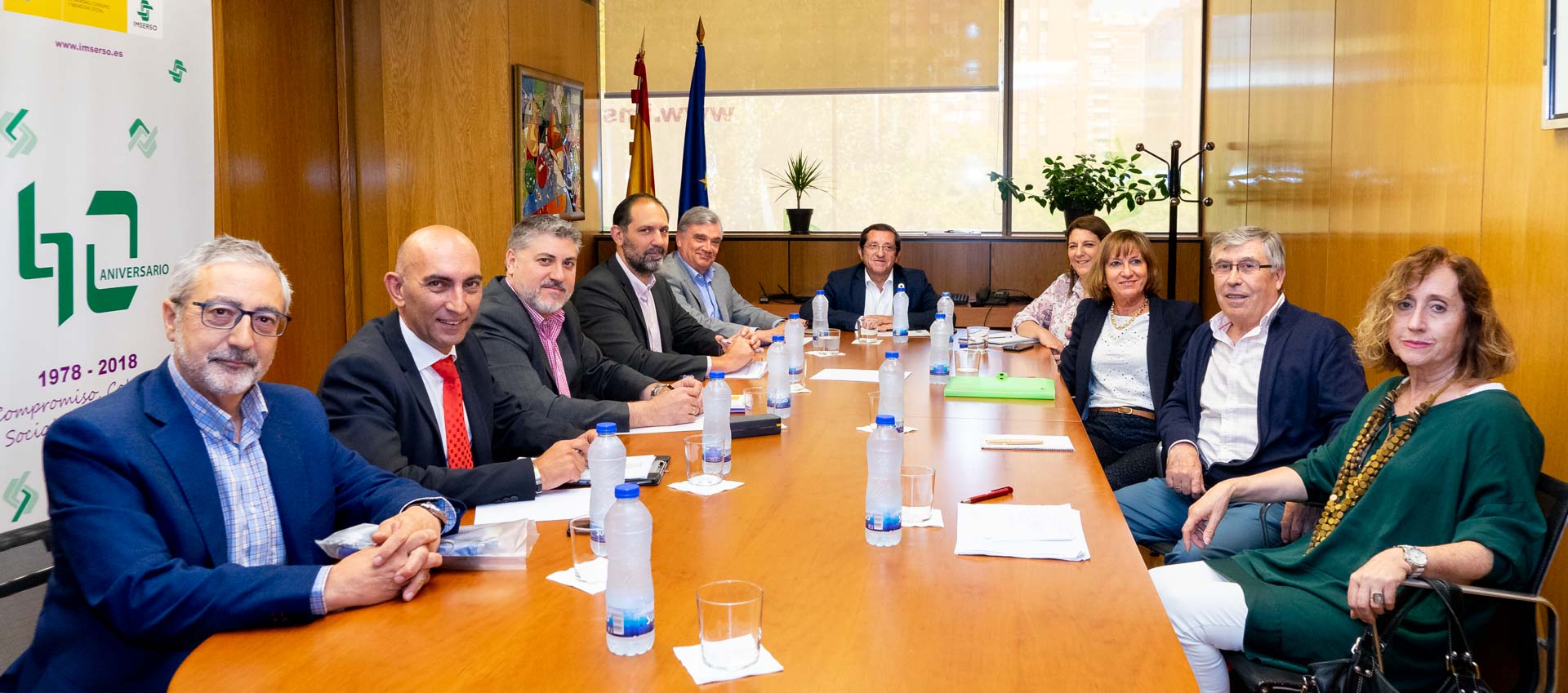 Los participantes de la reunión