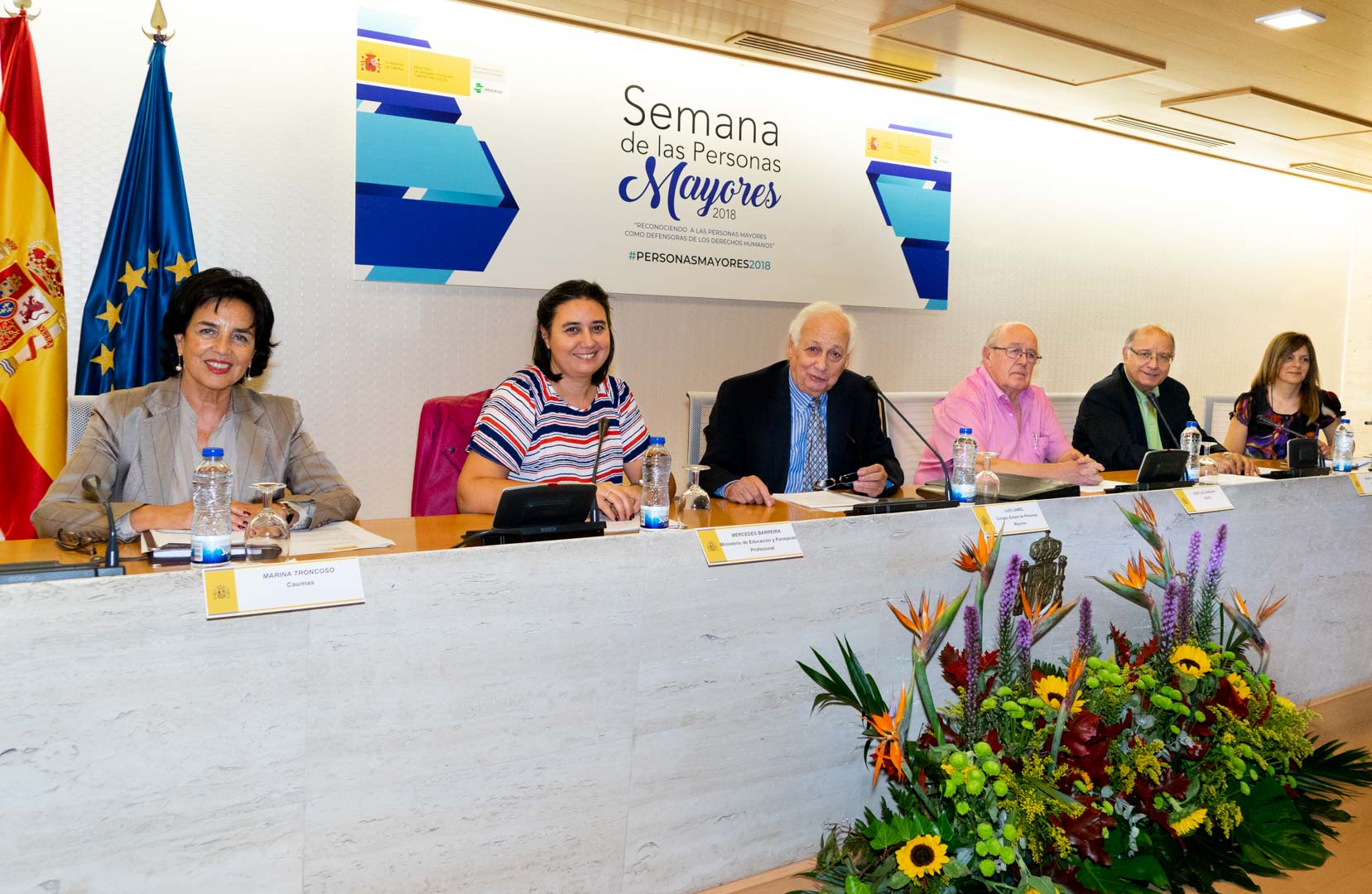 Mesa de debate 5: Marina Troncoso, Mercedes Barreira, Luis Lamiel, José Luis Jordana, Rafael Rodríguez y Mar Soriano