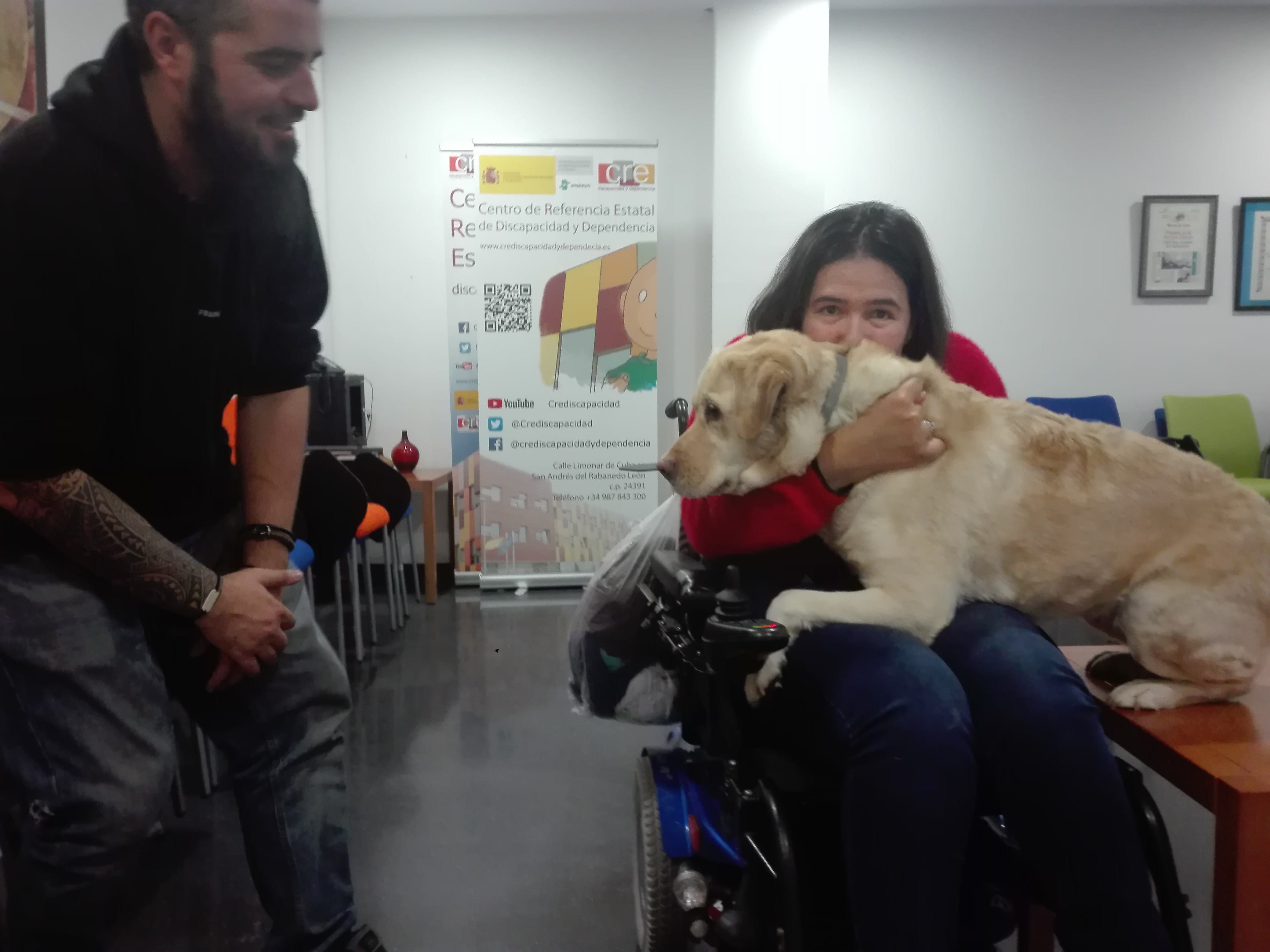 foto de terapia asistida con perros