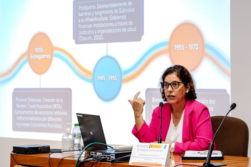 Raquel Huete, durante su intervención.