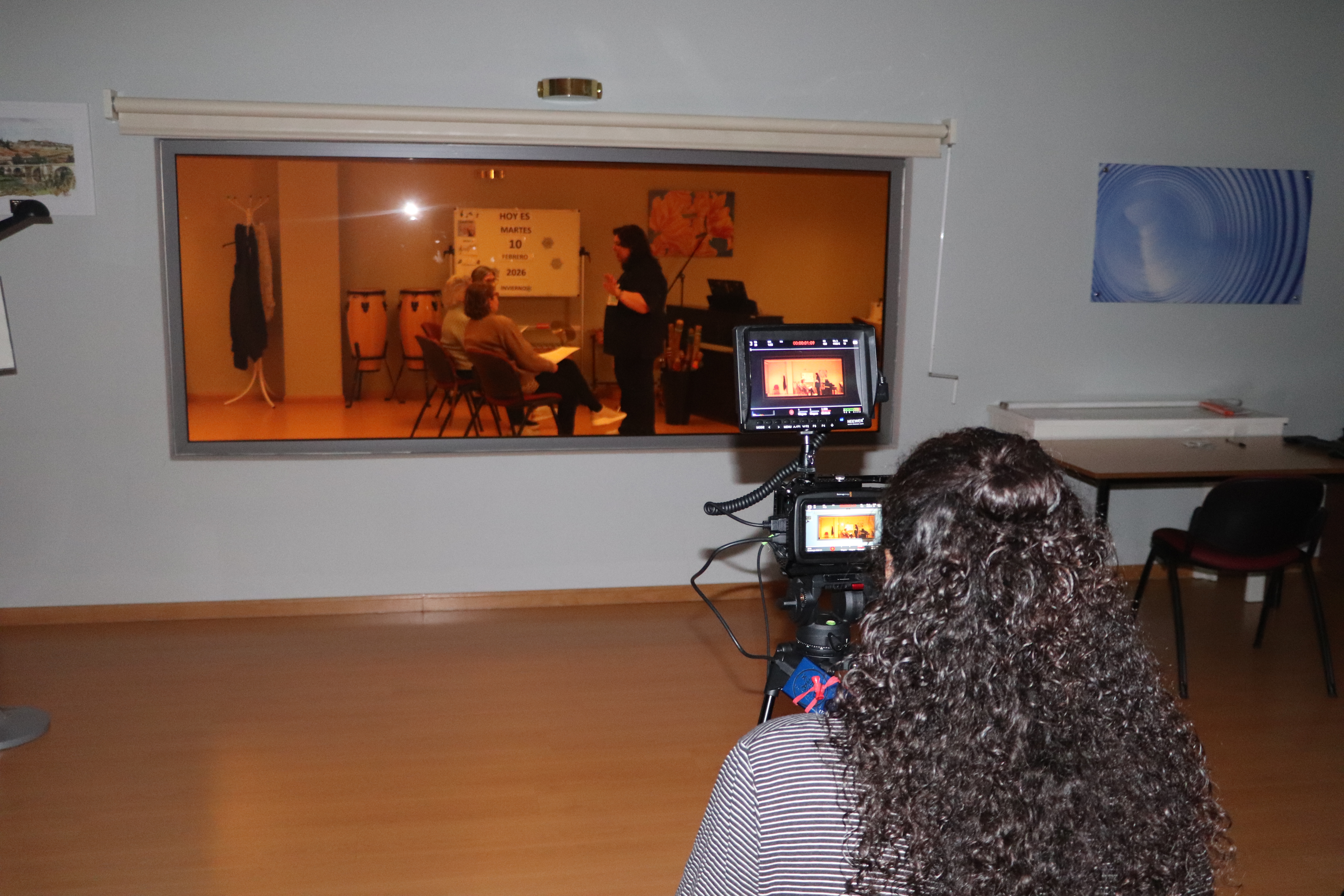 Grabación de una sesión de musicoterapia para el documental.