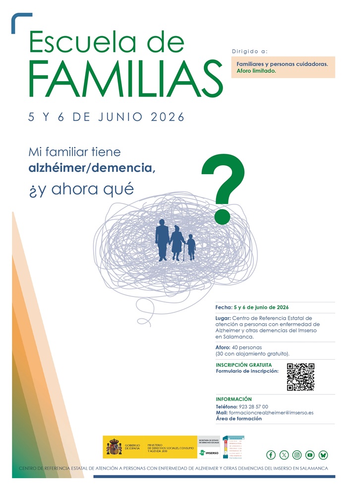 Cartel de la primera edición de la Escuela de Familias de 2026.