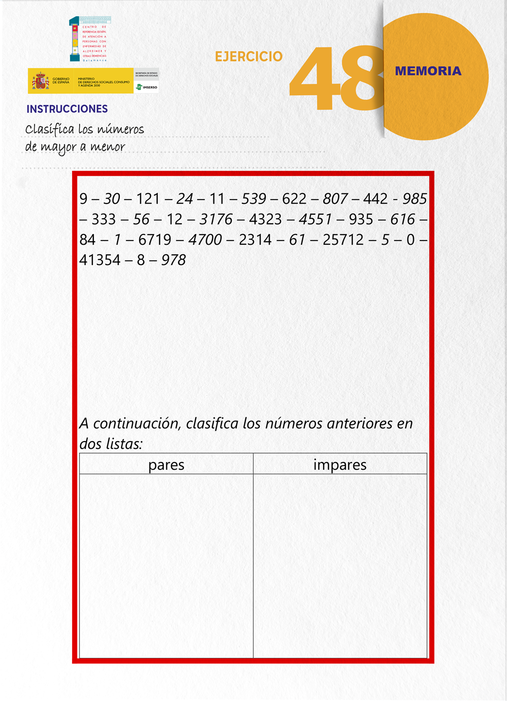 Ejercicio