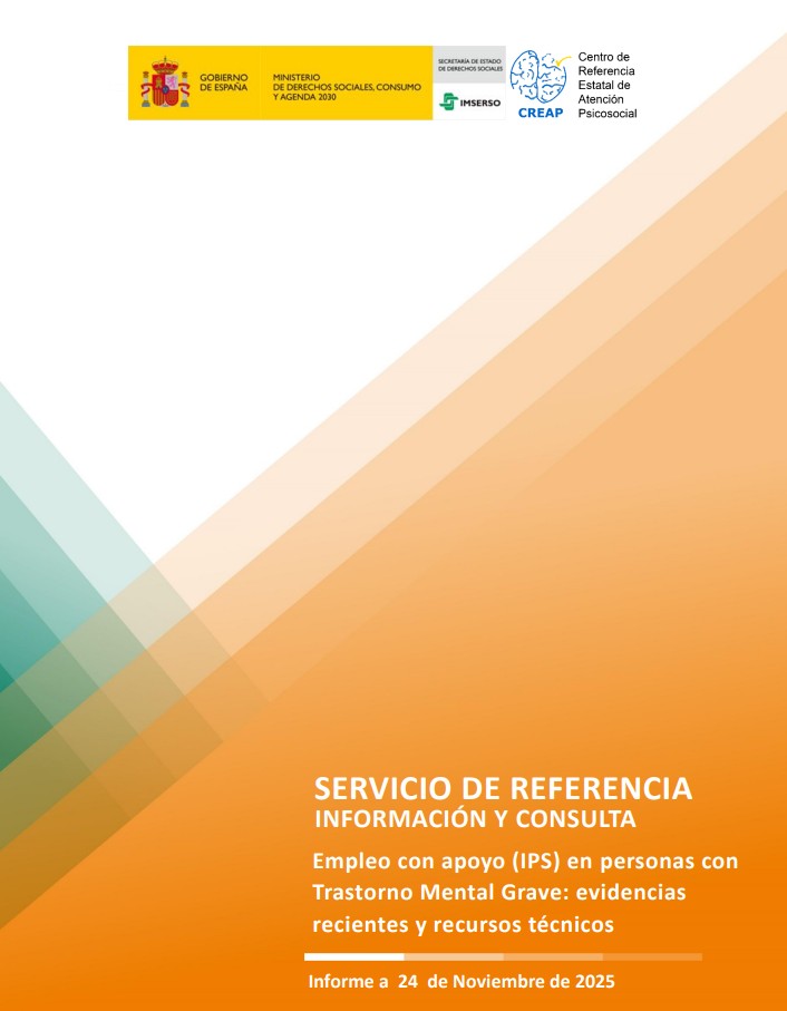 Portada del informe de la búsqueda resuelta por el servicio de referencia