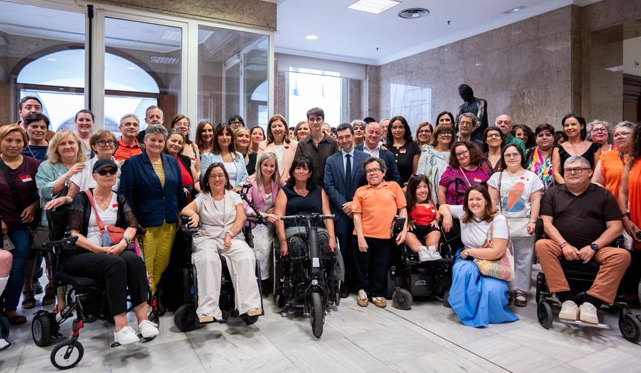 Asistentes al Congreso de los Diputados a la votación por la reforma de la ley de discapacidad y la refundación del sistema de la dependencia